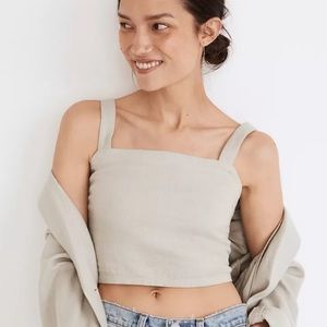 Madewell Breezewoven Linen Abbie Top